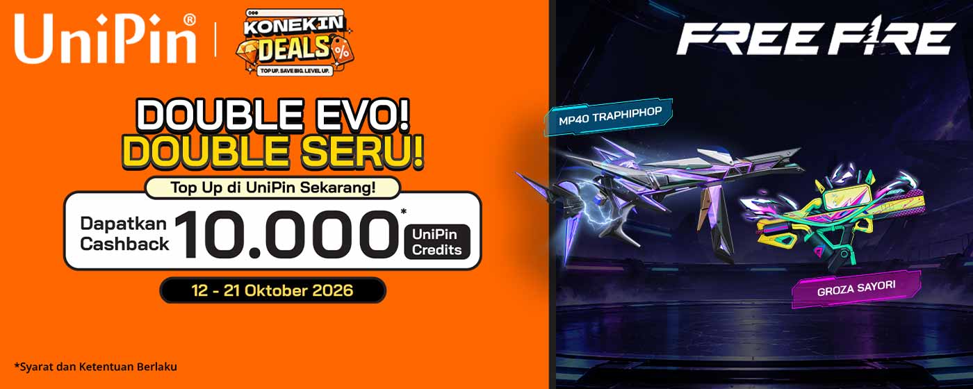 Double Evo, Double Seru—Saatnya Koleksimu Unjuk Gigi! Top Up Free Fire di UniPin